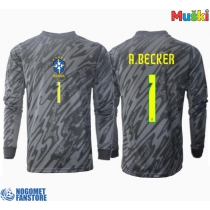 Brazil Alisson Becker #1 Golmanski Gostujuci Dres Copa America 2024 Dugi Rukav